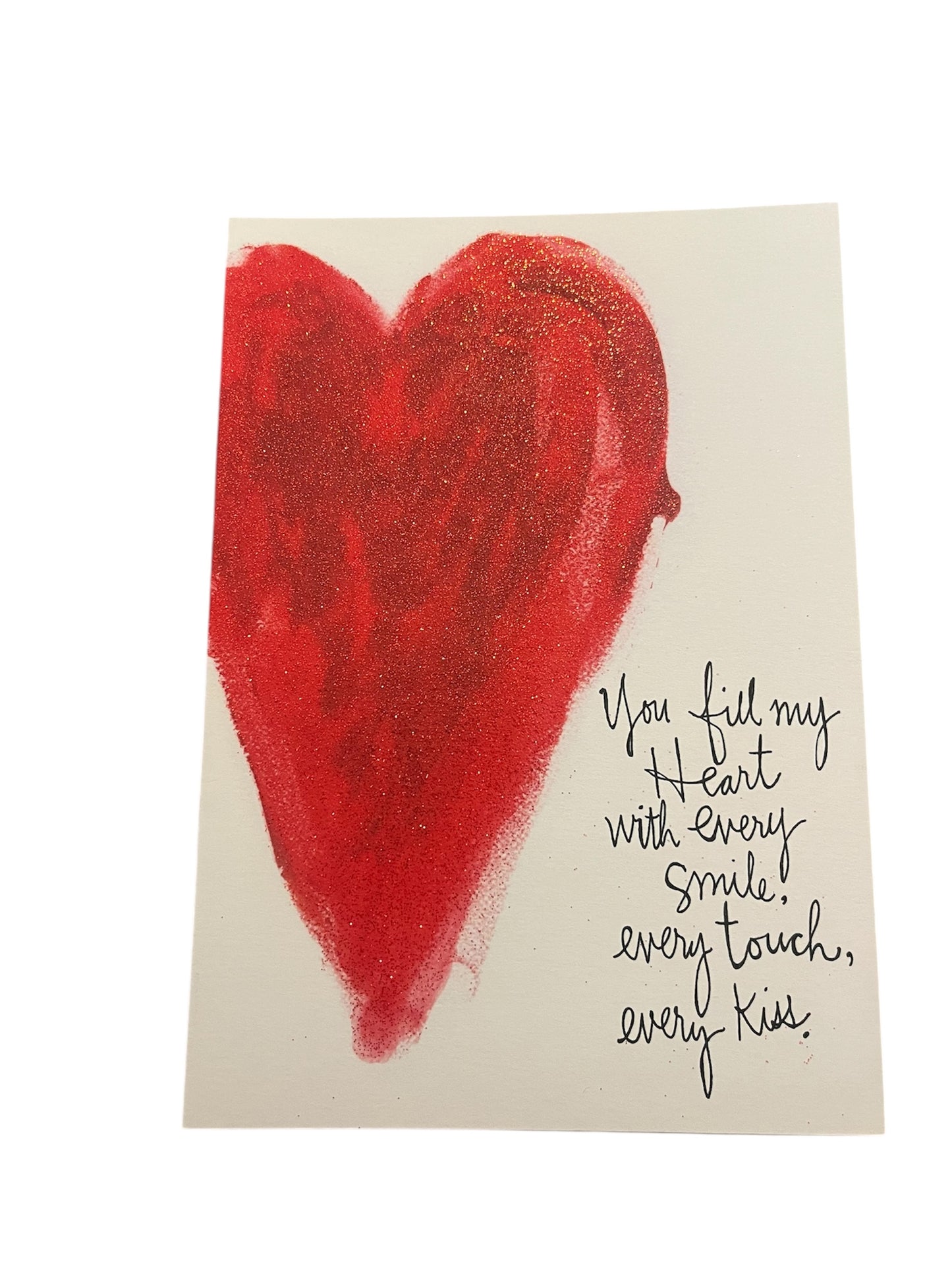 Sketchy Red Heart Valentine's Greeting Card