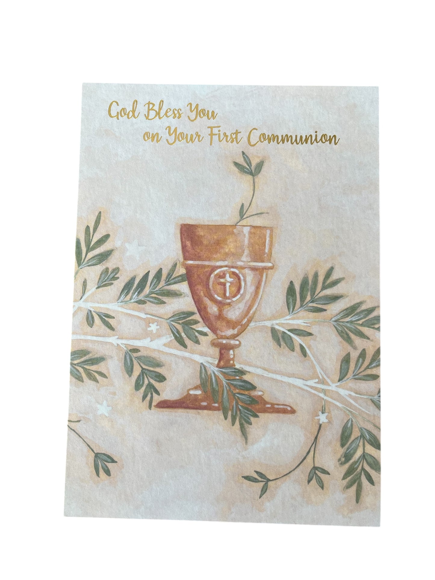 God Bless You On Your First Communion Card