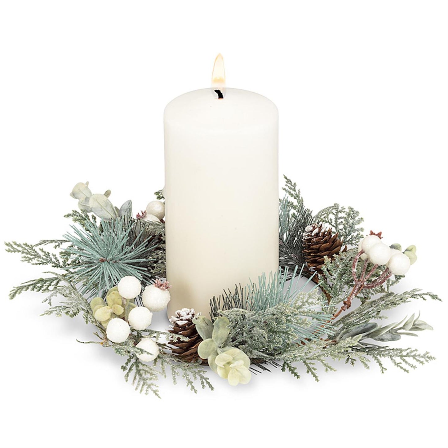 Pine, Eucalyptus & Berries Candle Ring