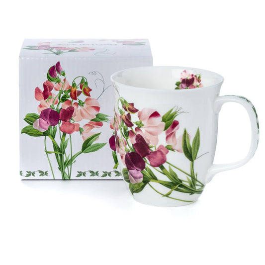 Pink Sweet Pea Mug