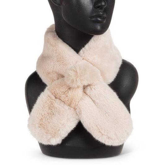 Pull Through Scarf with Pompom