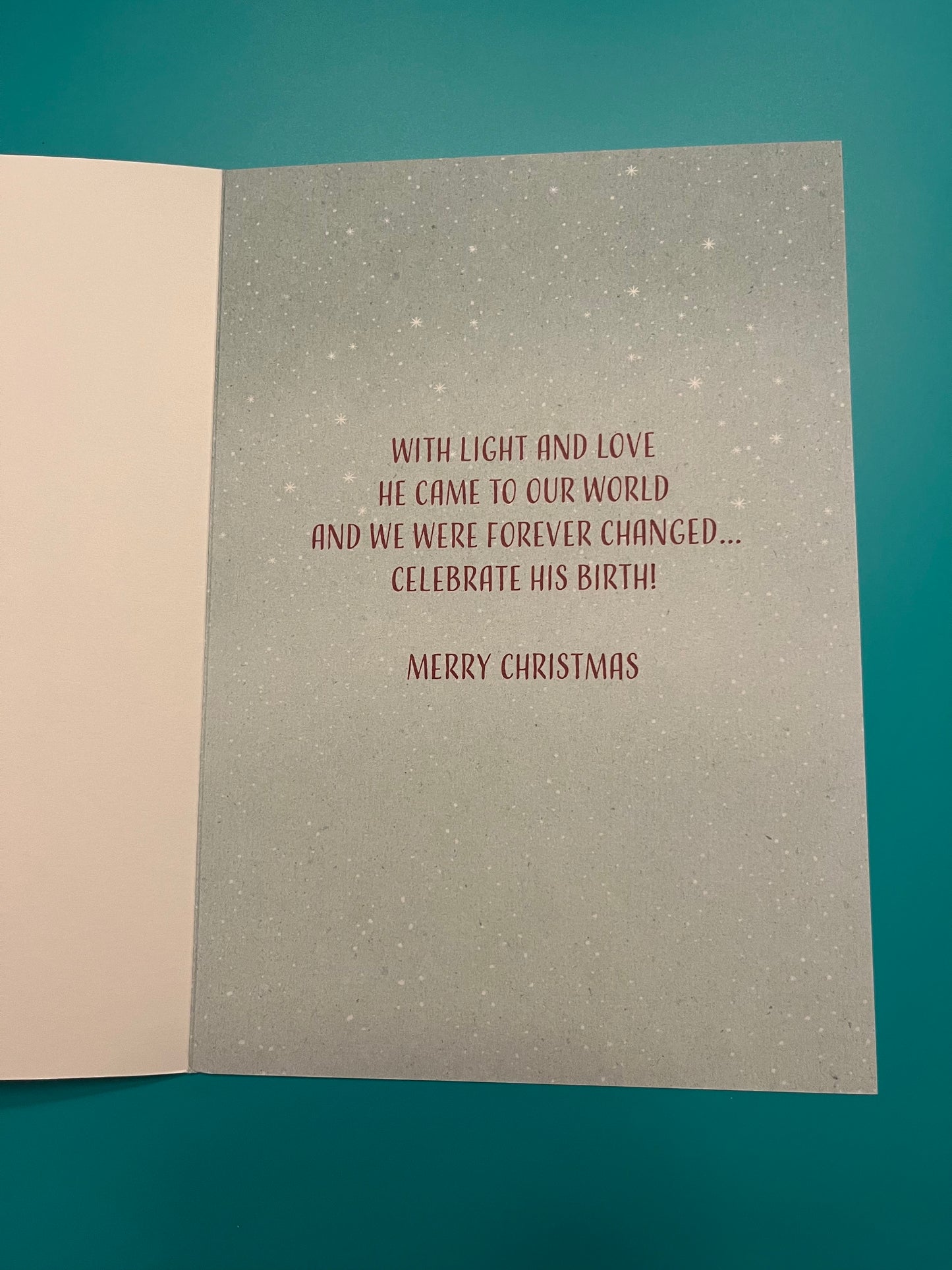 Nativity Nature Scene Holiday Greeting Card