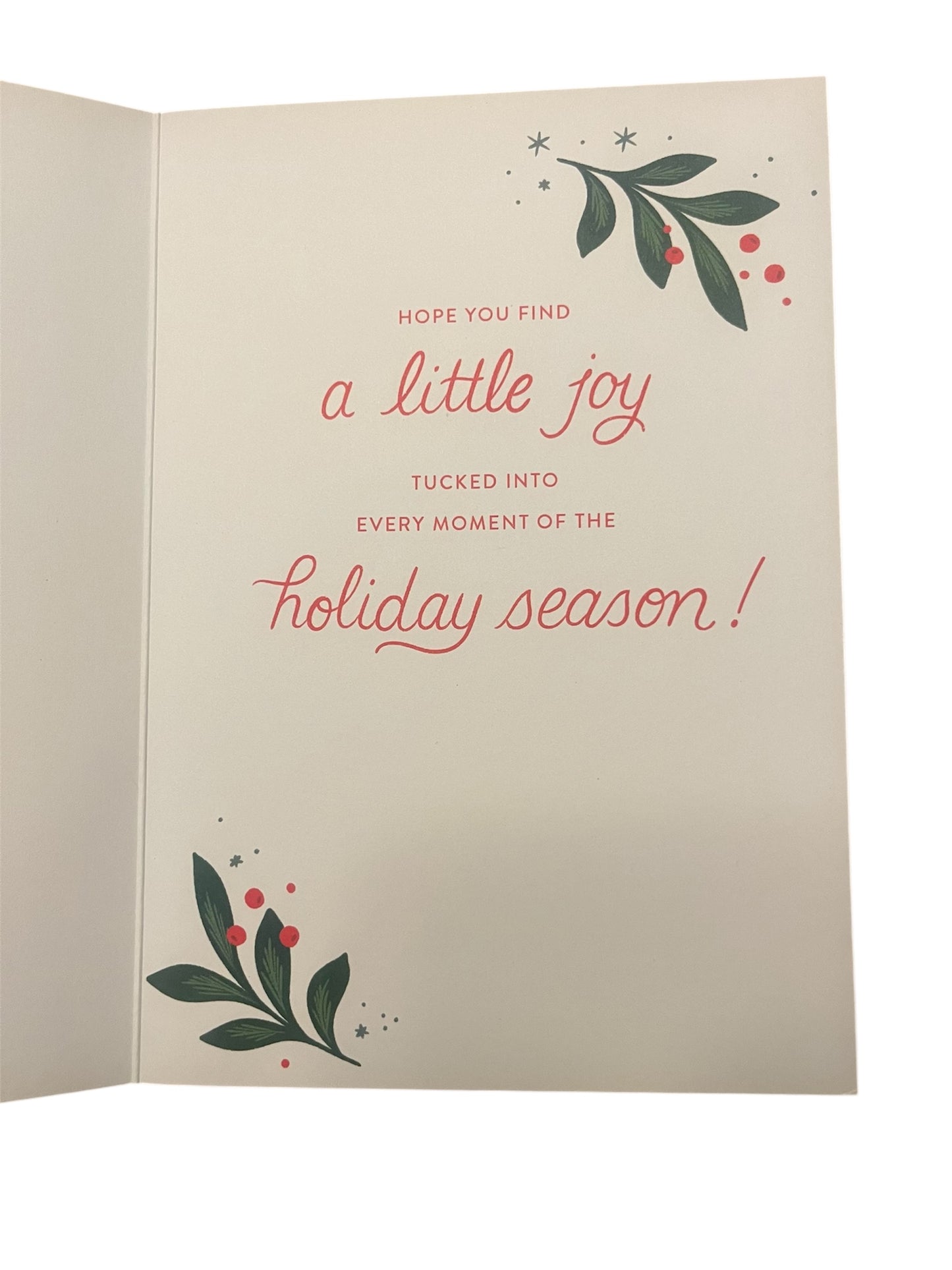 Red and White Stocking Holiday Card