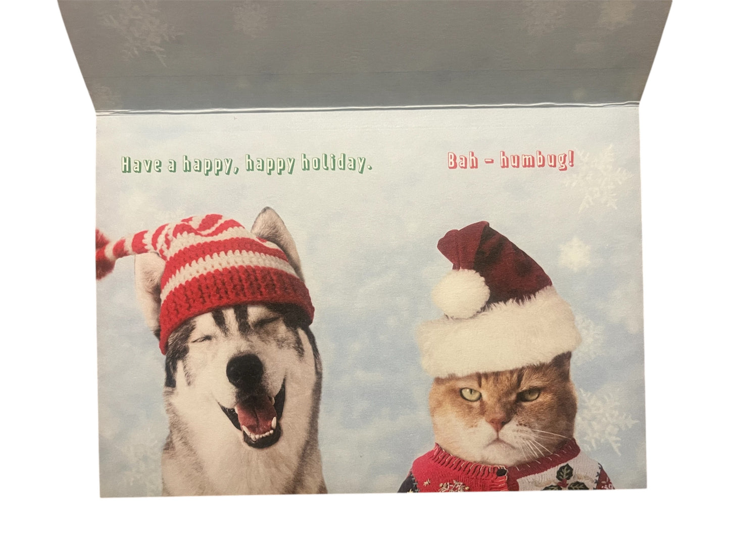 Happy Husky Two Holiday Card