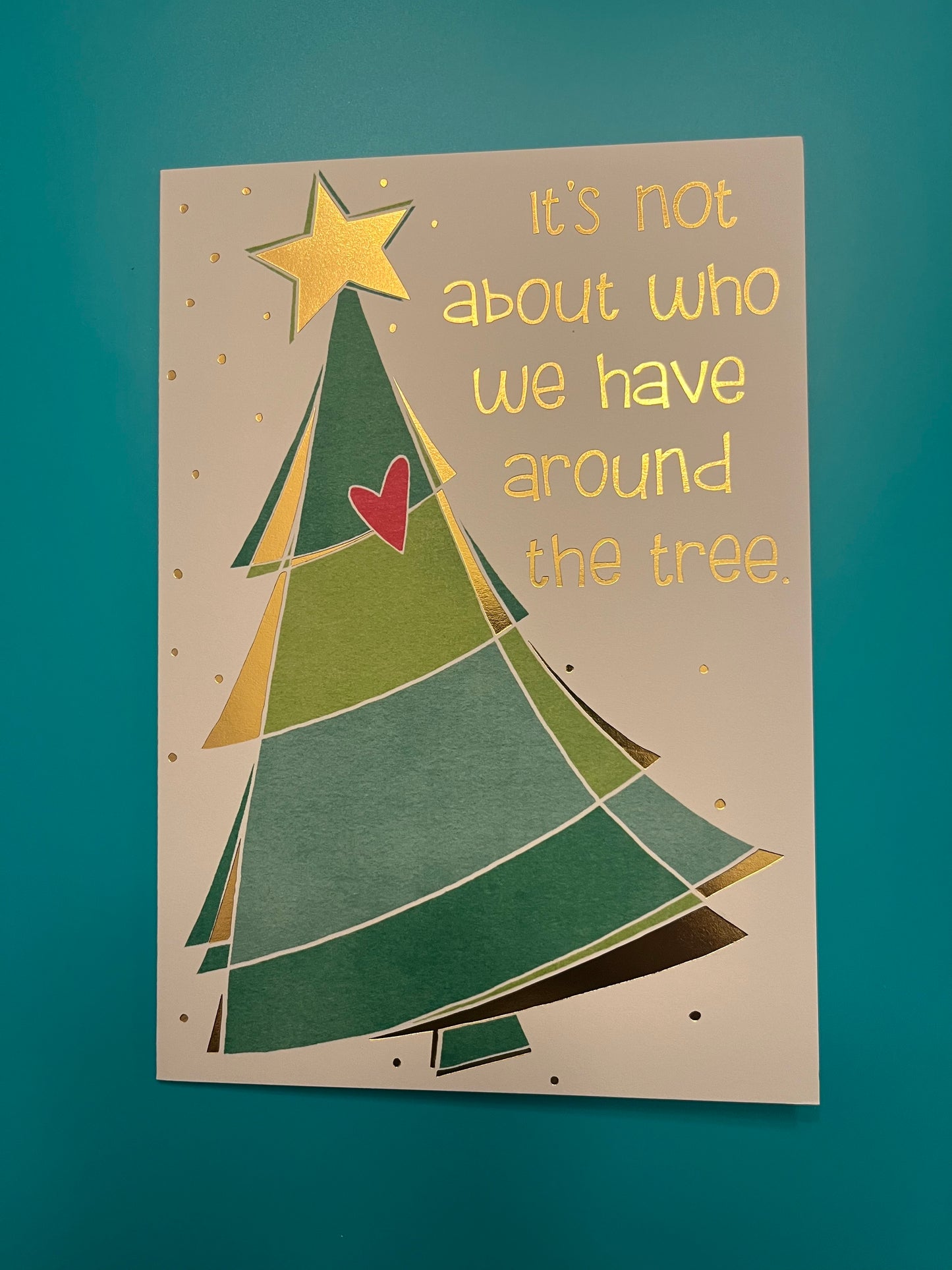 Around The Tree Holiday Greeting Card