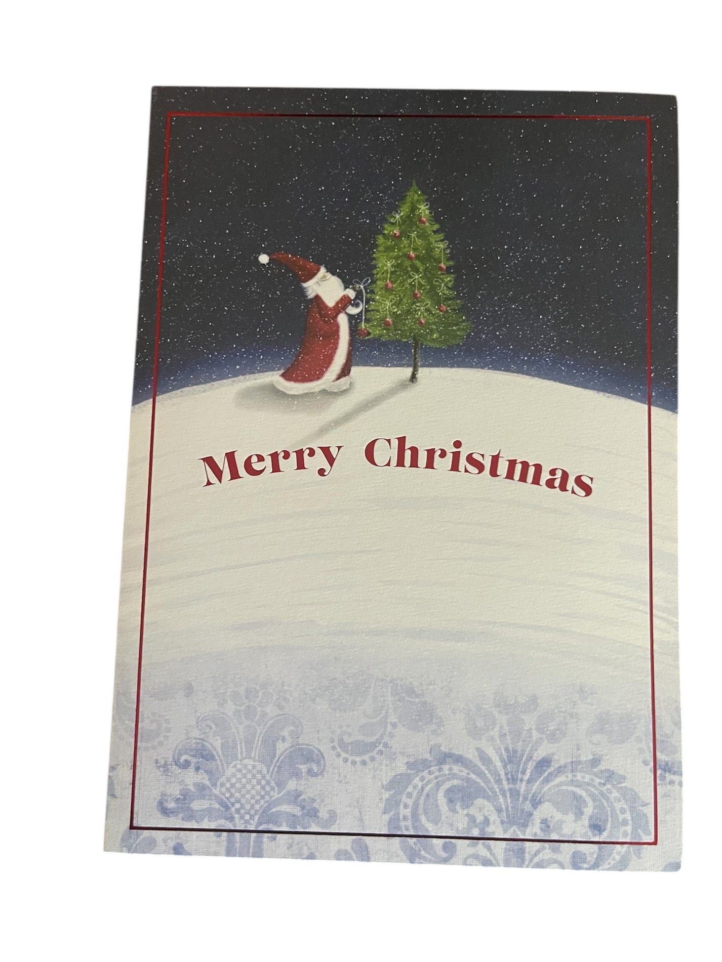 Santas Simple Tree Holiday Greeting Card Lasting Impressions Gifts (LIG)