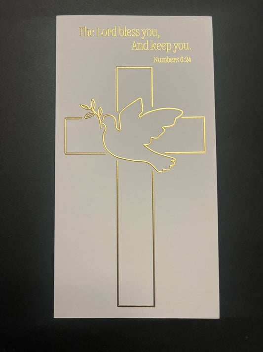 Golden Cross 1st Communion Card (Money Holder)