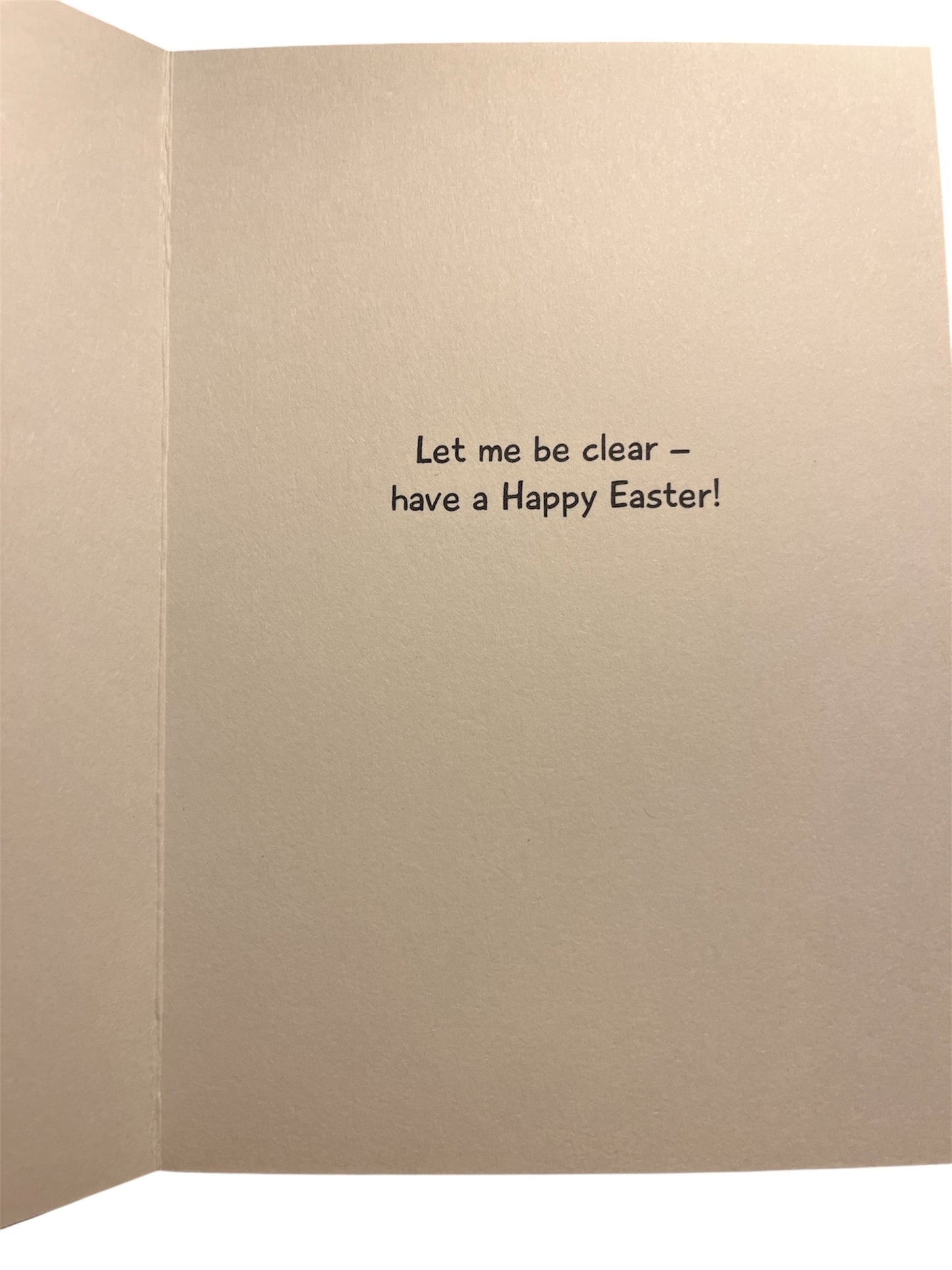 Let's Be Clear Easter Card