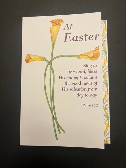 Lily Cross Easter Card