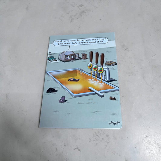 Dad Beer Lottery -  Father's Day Card
