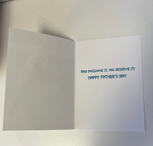 Dad Dog Napping - Father's Day Card