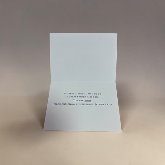 On Dads Shoulders (For Son) -  Father's Day Card