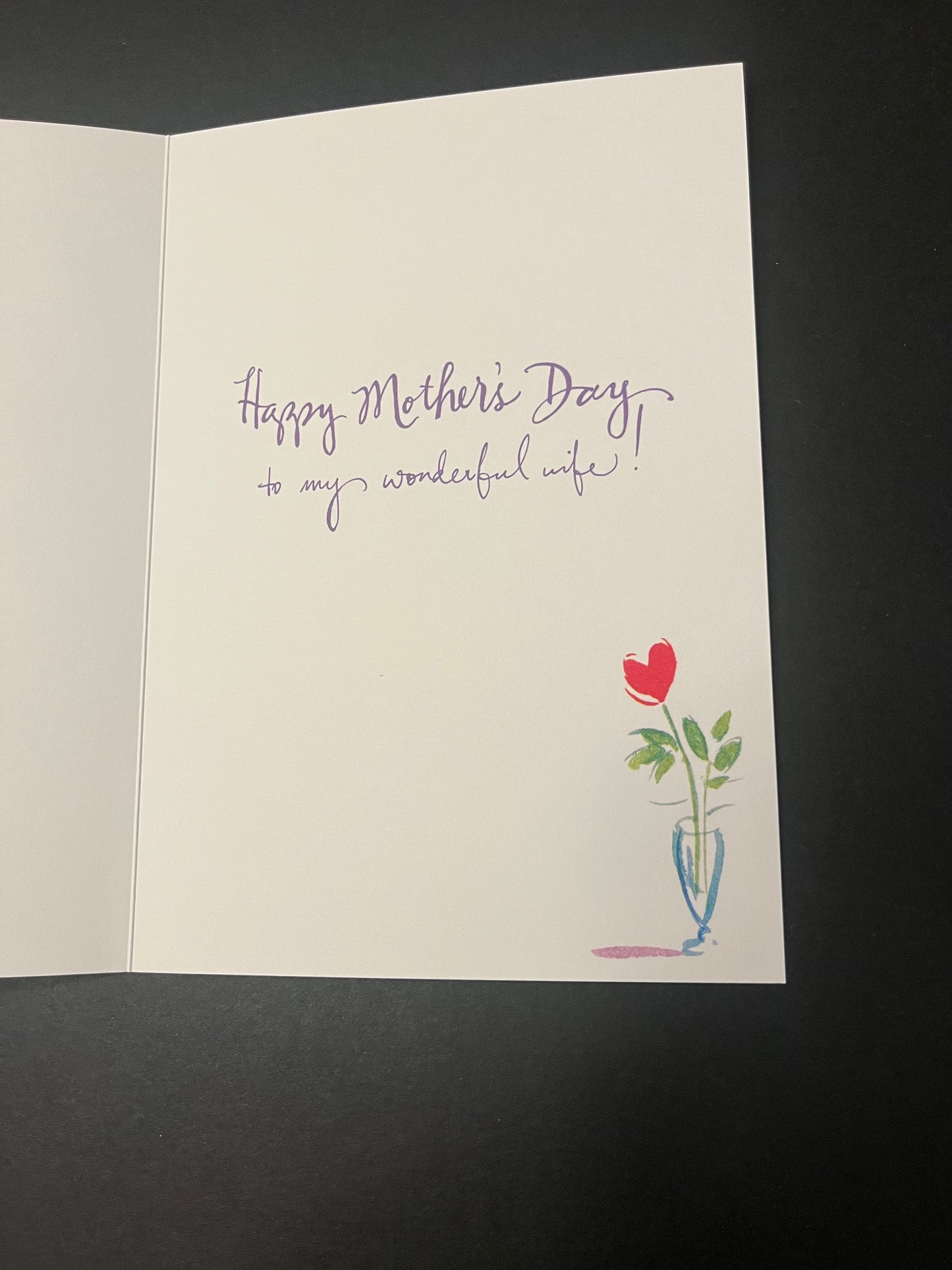 Single Rose - Mother's Day Card