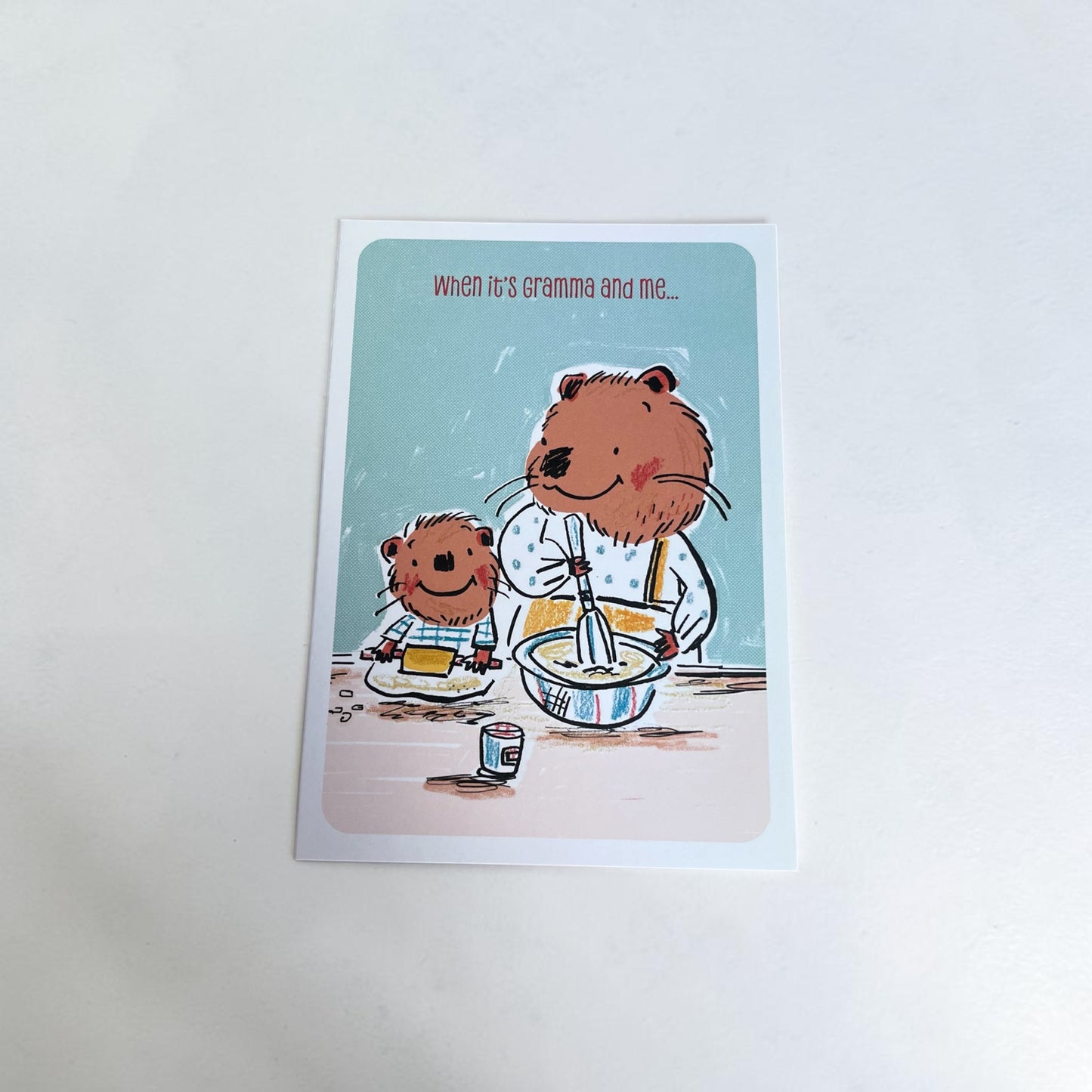 Grandma and Me Beavers - Mother's Day Card