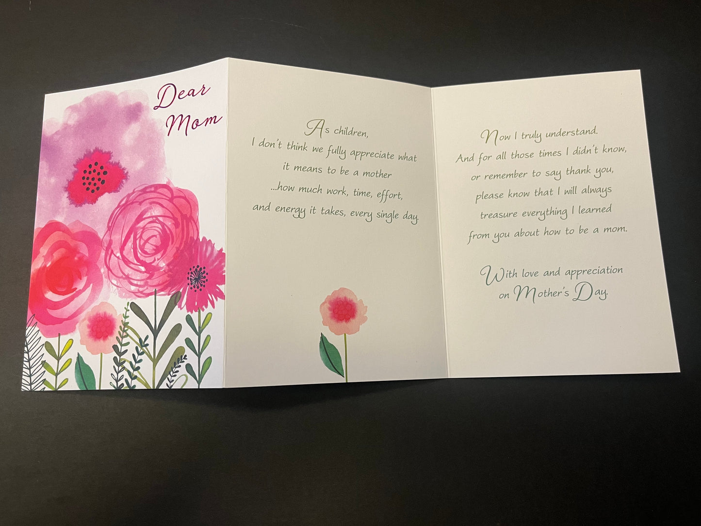 Pink Flower Garden - Mother's Day Card