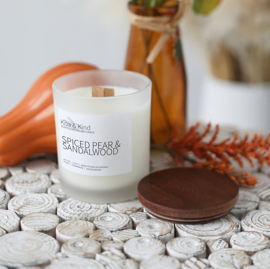 Spiced Pear & Sandalwood Soy Candle (8 oz)