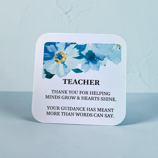 Thanks to a Wonderful Teacher Beaded Bracelet