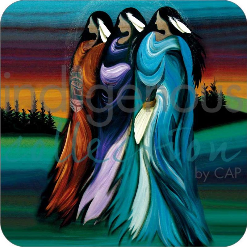 Three Sisters Coaster set of 4