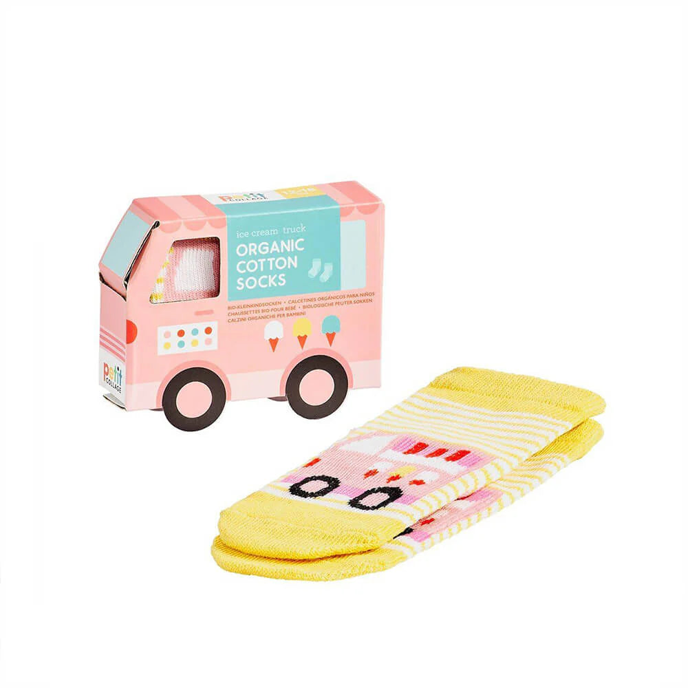 Organic Cotton Toddler Socks - Trucks