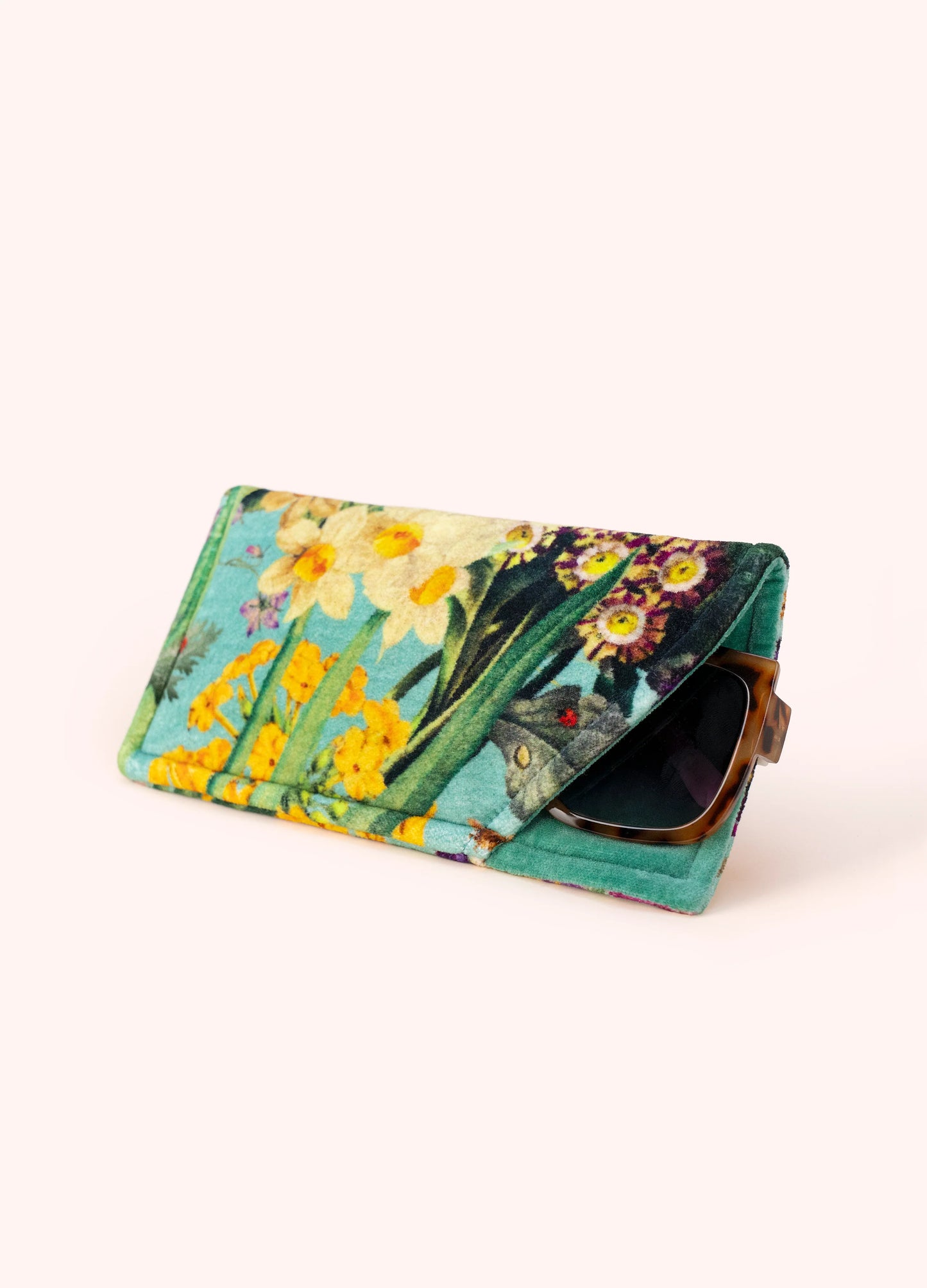 Velvet Sunglasses Pouch Spring Flora