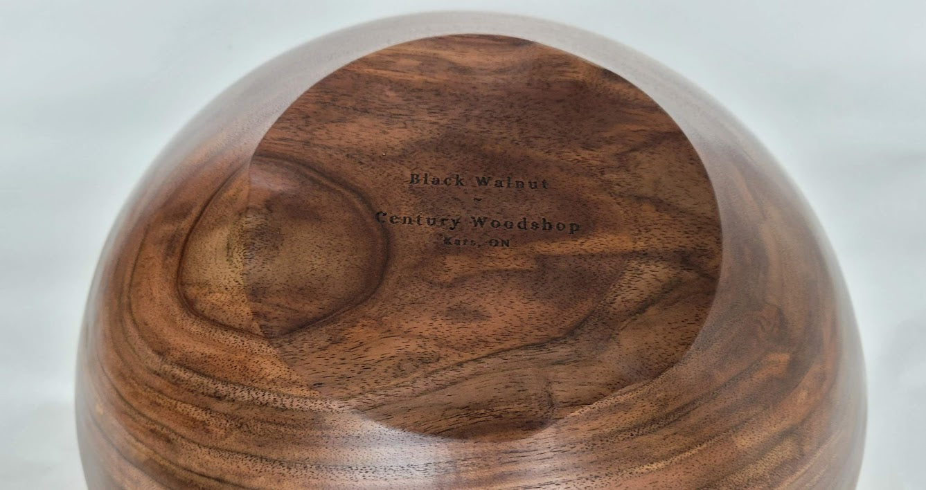 Walnut Bowl with Natural Edge WL30