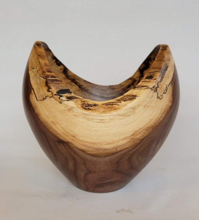 Black Walnut Vase with Natural Edge WL31