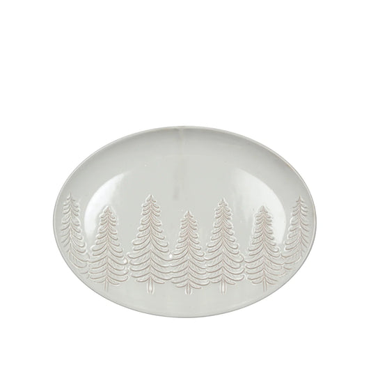 Winter Wonderland Oval Serving Platter