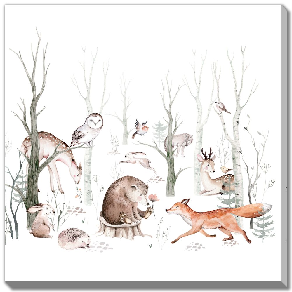 Woodland Nursery Art Trio