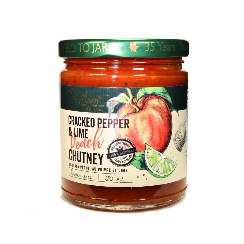 Cracked Pepper & Lime Peach Chutney