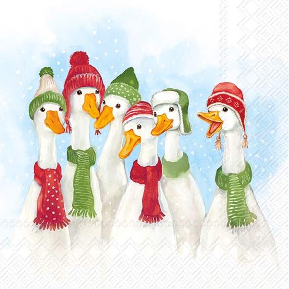 Winter & Holiday Cocktail Napkins