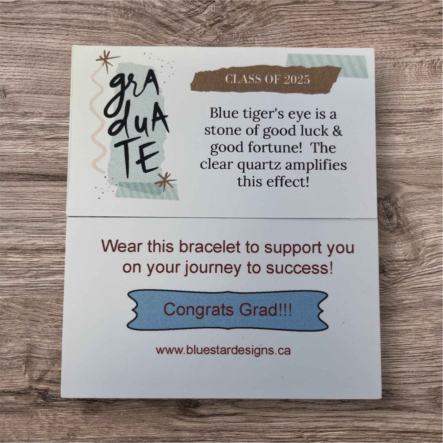 Blue Tiger's Eye Grad Bracelet