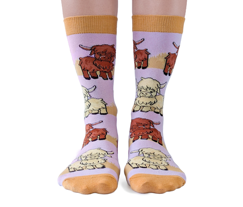 Highland Cow Socks - For Her