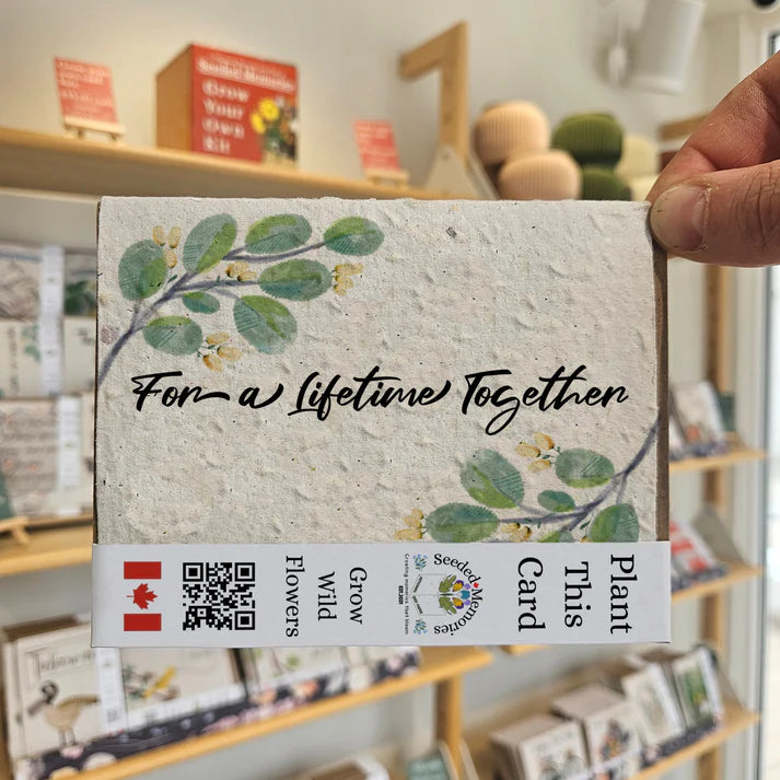 Seeded Paper Love Card  - For a Lifetime Together