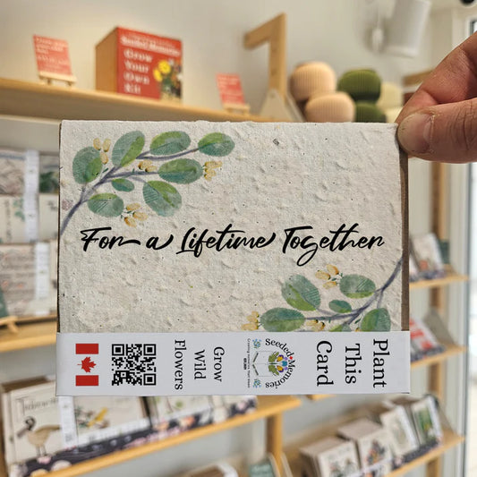 Seeded Paper Love Card  - For a Lifetime Together