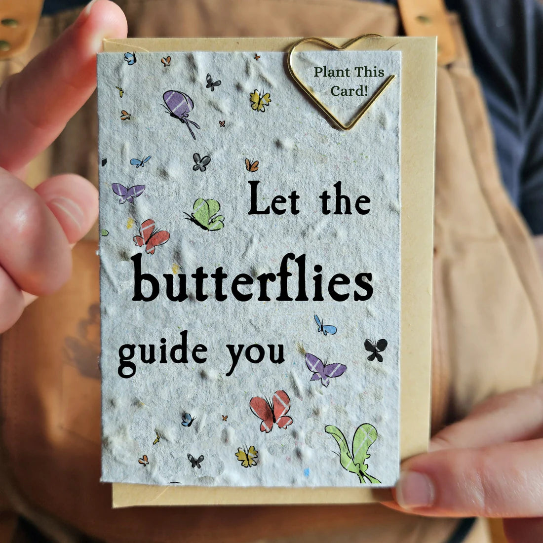 Seeded Paper Mini Card - Let the Butterflies Guide You