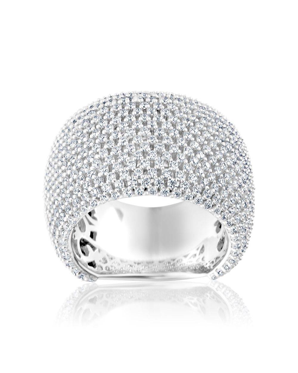 Spaced Pavé Ring