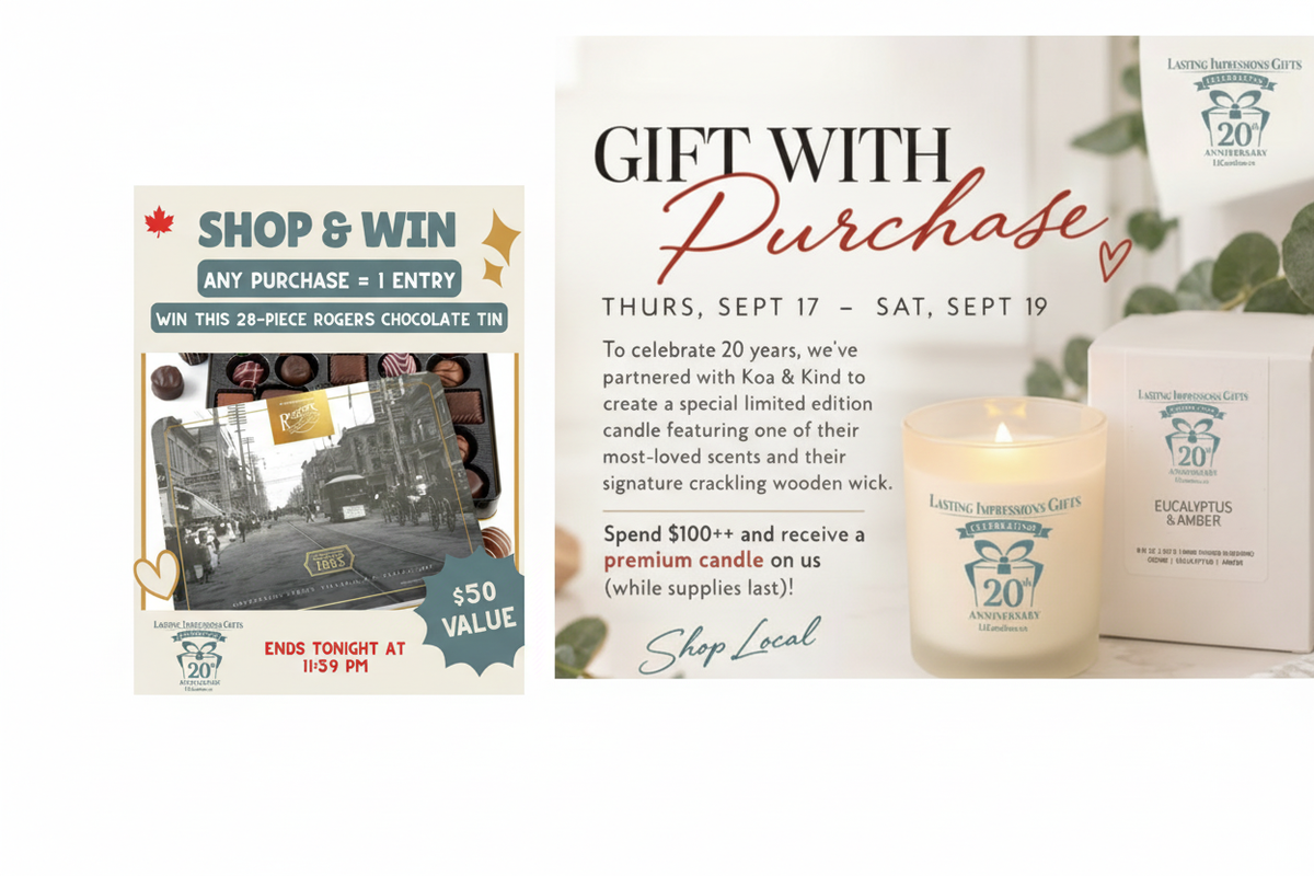 Shop and Win image smaller beside the candle image