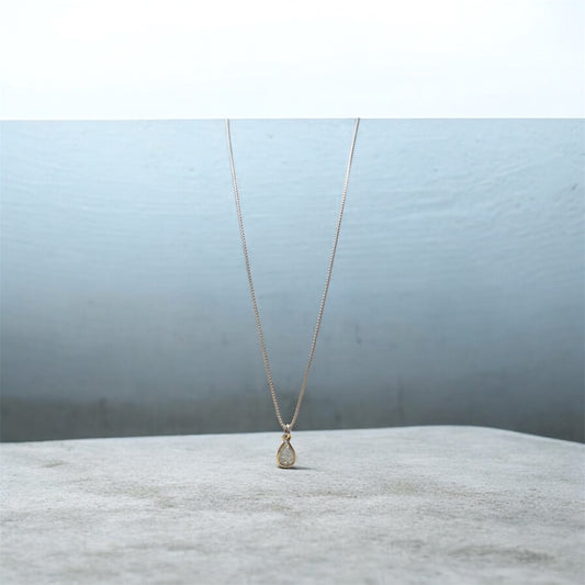 Tiny Moonstone Necklace