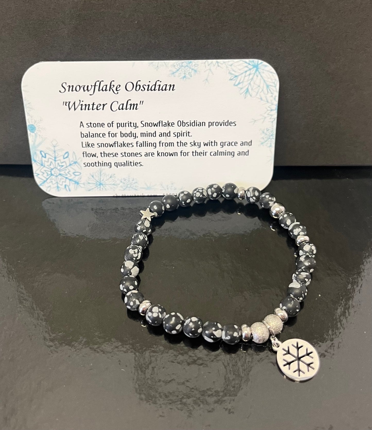 Snowflake Obsidian Bracelet (Limited Edition)