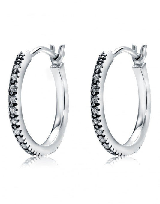 Small Classic Marcasite Hoops