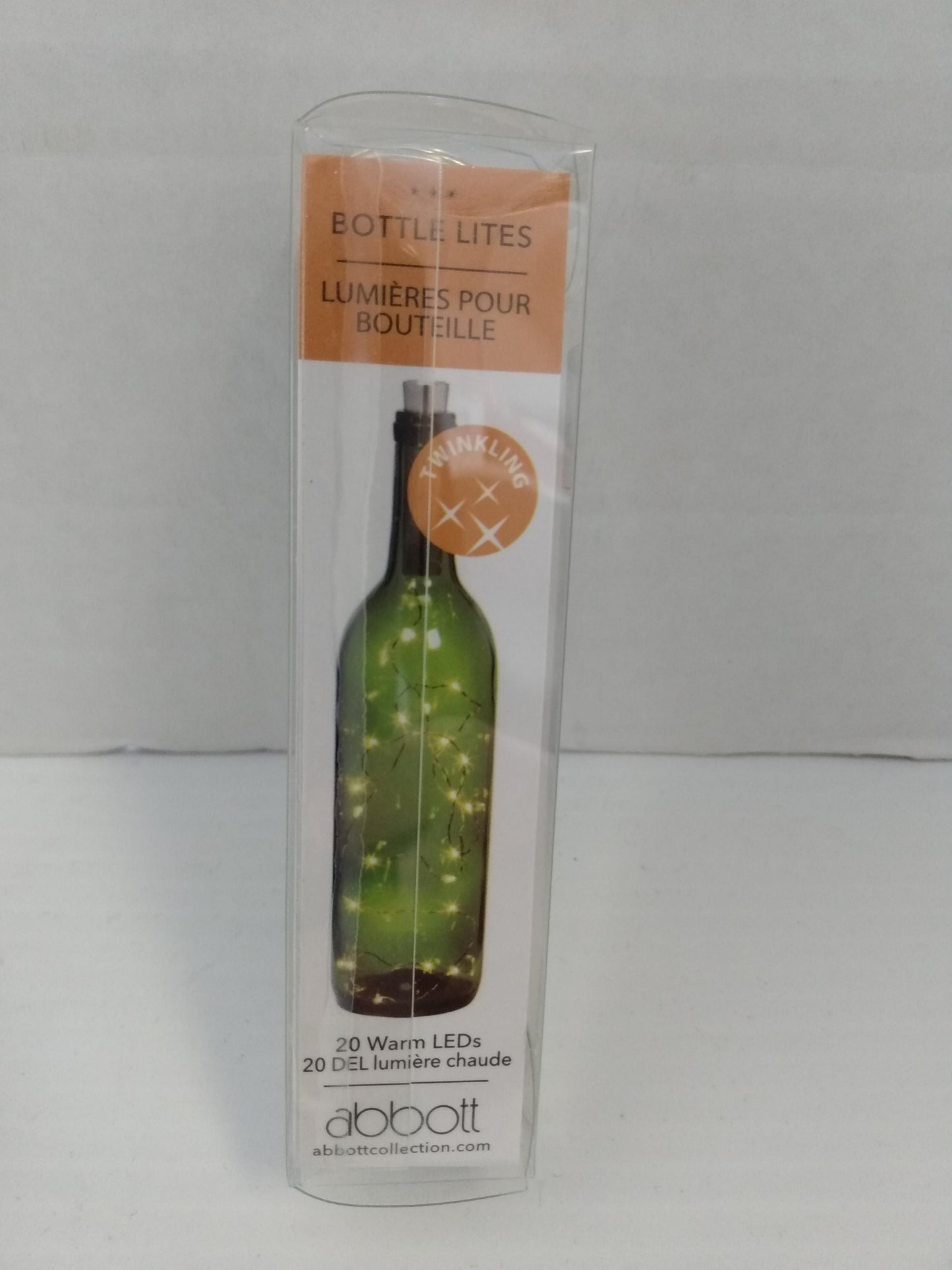 Bottle Lightstring with 20 Led Twinkling Lights