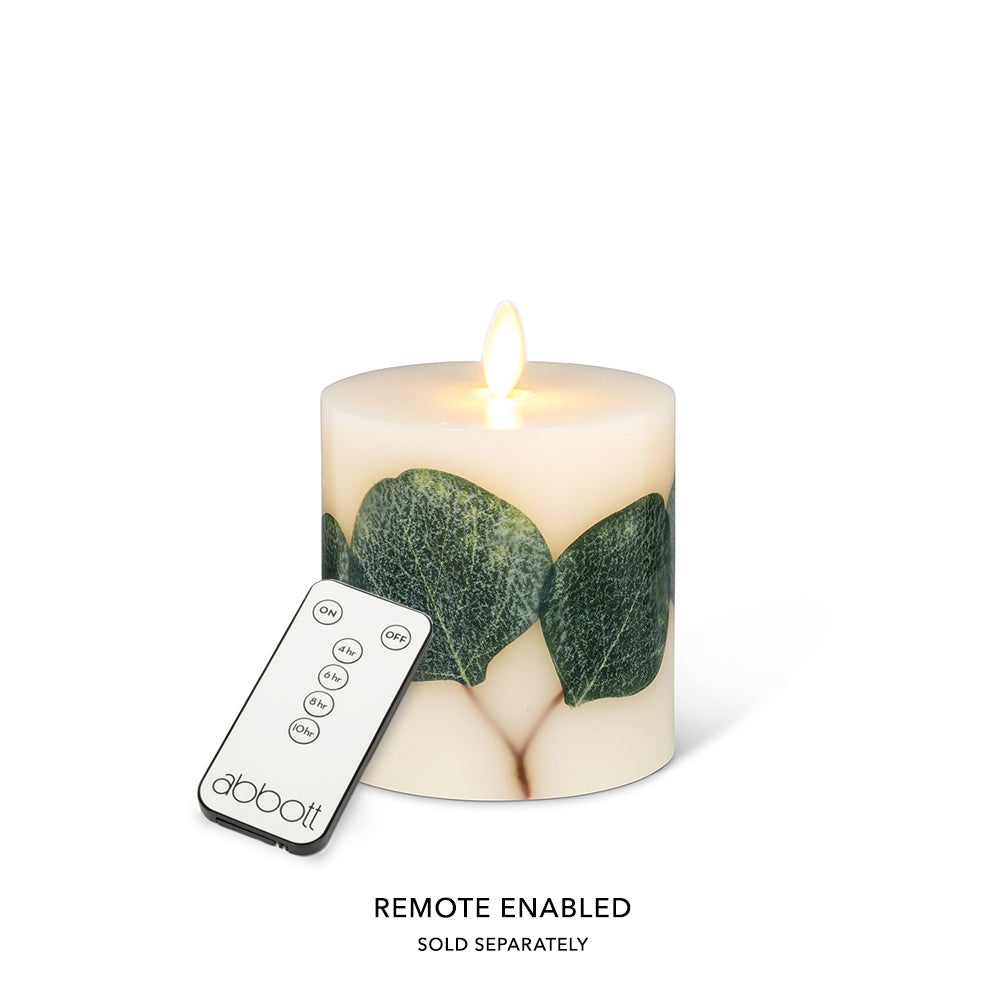 Eucalyptus LED Candle with moving flame