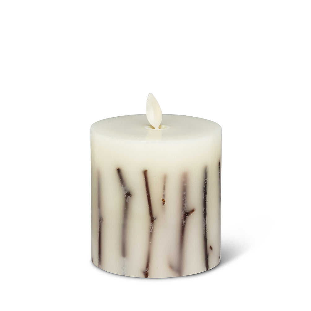 Twig LED Candle with moving flame