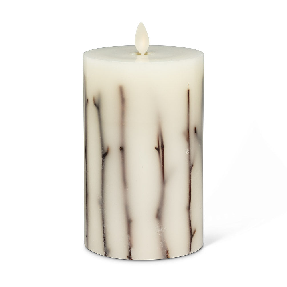 Twig LED Candle with moving flame