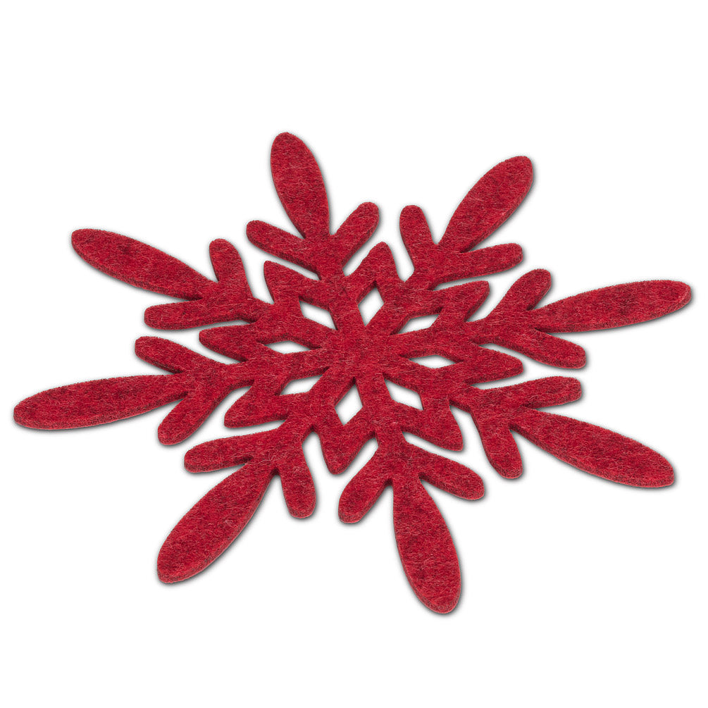 Red Snowflake Trivet