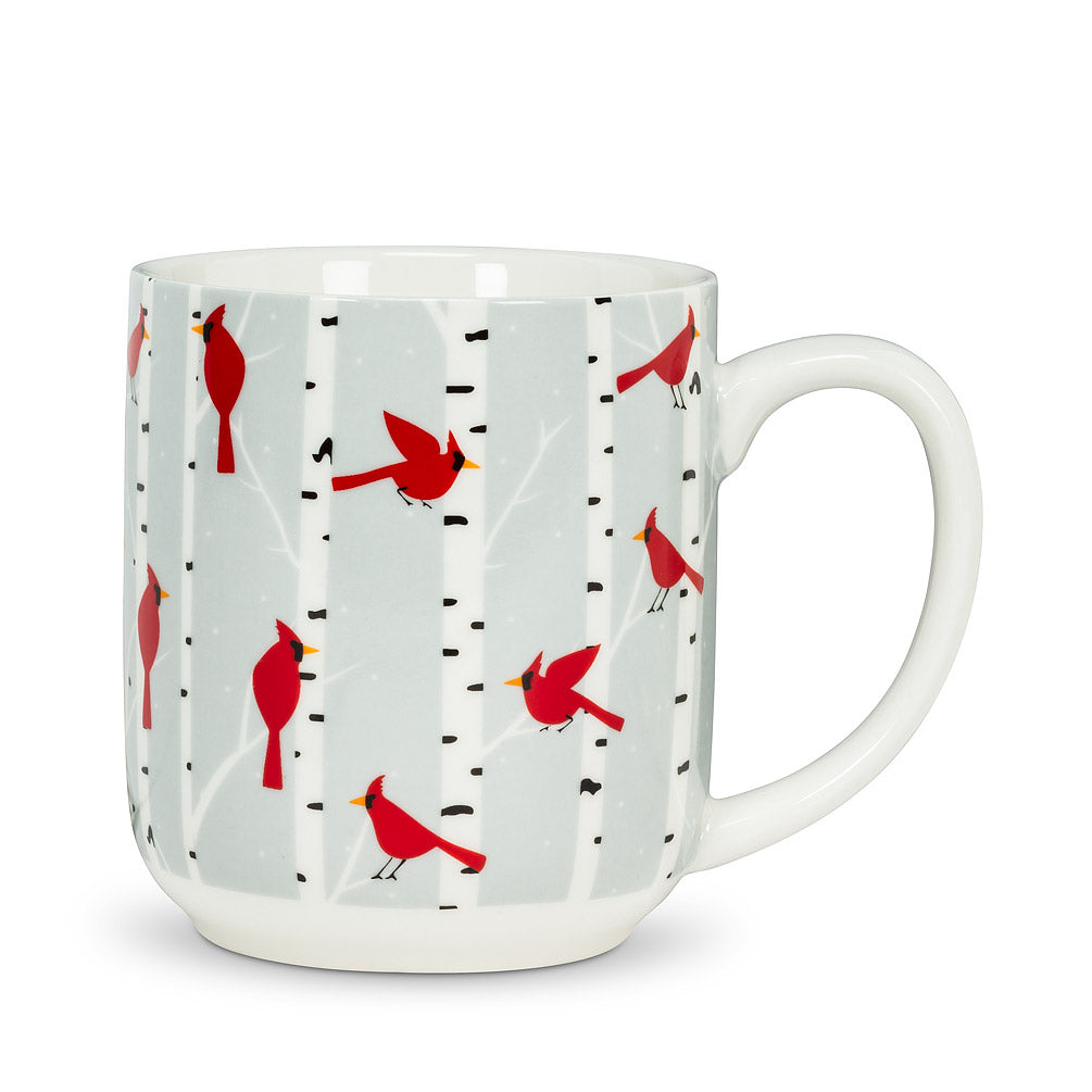 Cardinals and Birch Mug