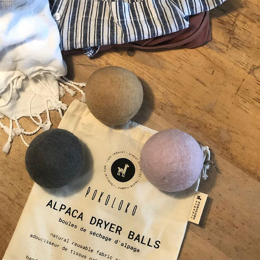 Alpaca Dryer Balls - Pack of 3 - Box - Multi color