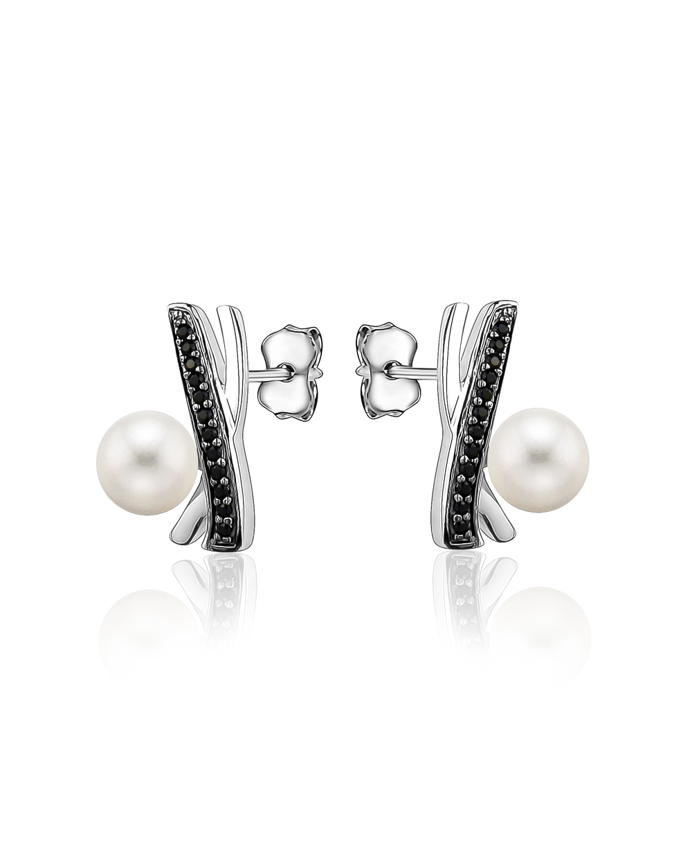 Illusion Pearl Earrings