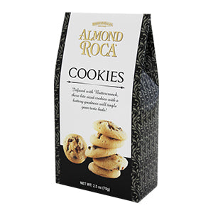 Almond Roca Cookies White and Black Box