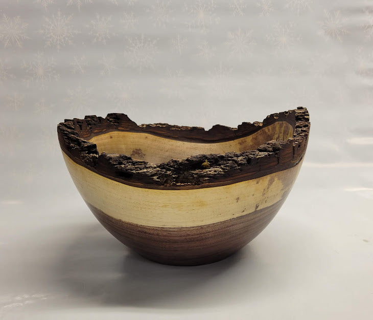 Black Walnut Bowl with Live Edge WL07